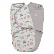 Swaddle Me - Sistem de infasare 2 piese Jungle, 0-3 luni - Summer Infant