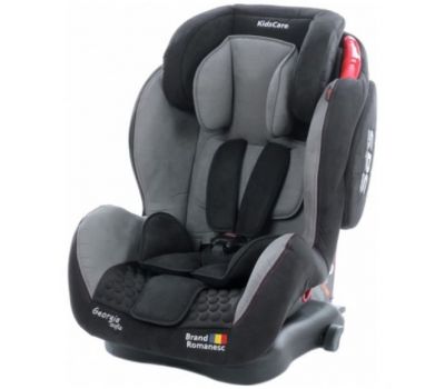 Scaun auto Georgia cu Isofix si Top Tether Gri - KidsCare - KidsCare