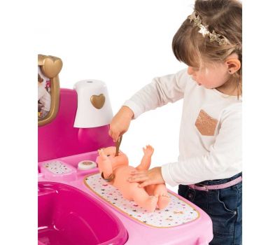 Centru de ingrijire pentru papusi Baby Nurse Doll`s Play Center cu 23 accesorii - Smoby - Smoby