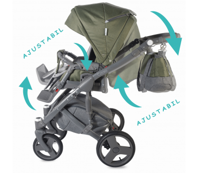 Carucior modular 3in1 Cassia Khaki - Coccolle - Coccolle