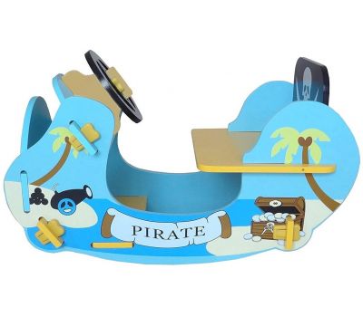 Balansoar din lemn Blue Pirate Boat - Style - Style