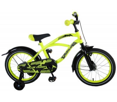 Bicicleta baieti Yellow Cruiser 16 inch cu roti ajutatoare partial montata - Volare - Volare