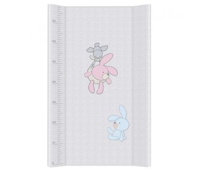 Saltea infasat cu margini intarite si taliometru Ceba Baby Dream Bunnies 80x50 cm - Ceba Baby